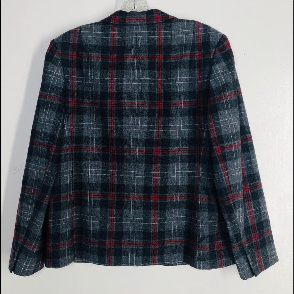 Pendleton Plaid Double Breasted Jacket Blazer Nwot - image 5
